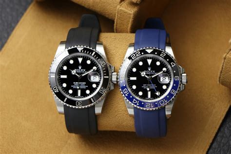 rolex sub rubber strap|best rubber strap for Rolex.